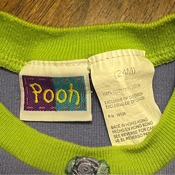 Rare Vintage 90s Disney Winnie the Pooh Baby Ruffle Bubble Romper 24 Months - Picture 4 of 12